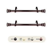 Rod Desyne (Set Of 2) Pineda 1 Adjustable Side Curtain