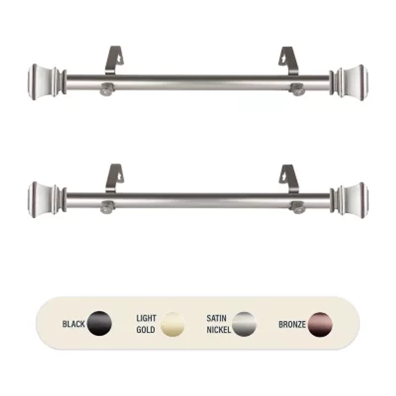 Rod Desyne (Set Of 2) Pineda 1 Adjustable Side Curtain