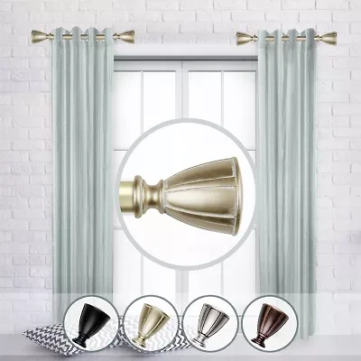 Rod Desyne (Set Of 2) Ayla 1 Adjustable Side Curtain