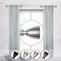 Rod Desyne (Set Of 2) Ayla 1 Adjustable Side Curtain