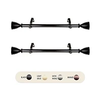 Rod Desyne (Set Of 2) Ayla 1 Adjustable Side Curtain