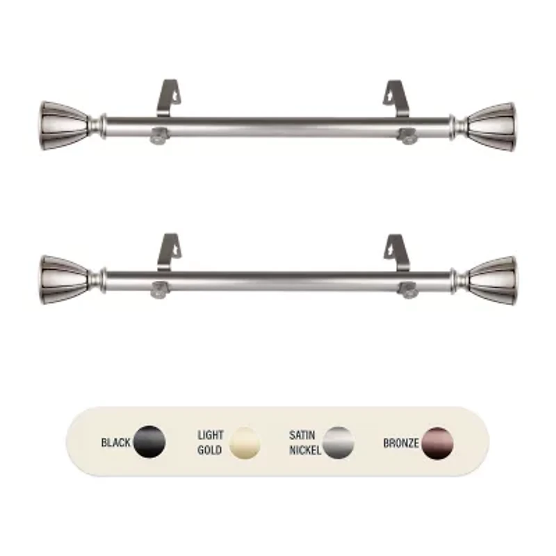Rod Desyne (Set Of 2) Ayla 1 Adjustable Side Curtain