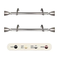 Rod Desyne (Set Of 2) Ayla 1 Adjustable Side Curtain