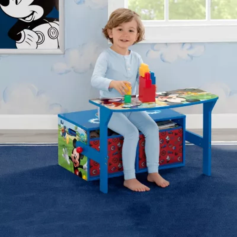 Disney Mickey Mouse Kids Wooden Storage Bench