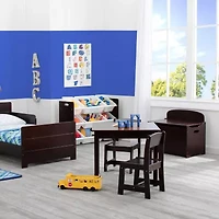 Kids Wooden Toy Box Pink