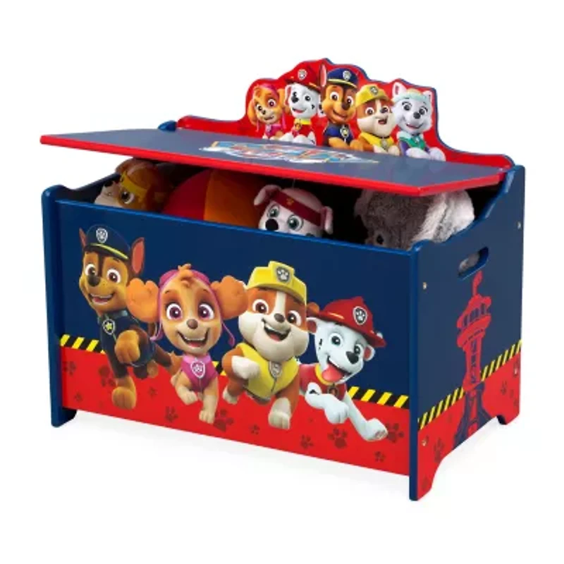 PAW Patrol Kids Deluxe Wooden Toy Box