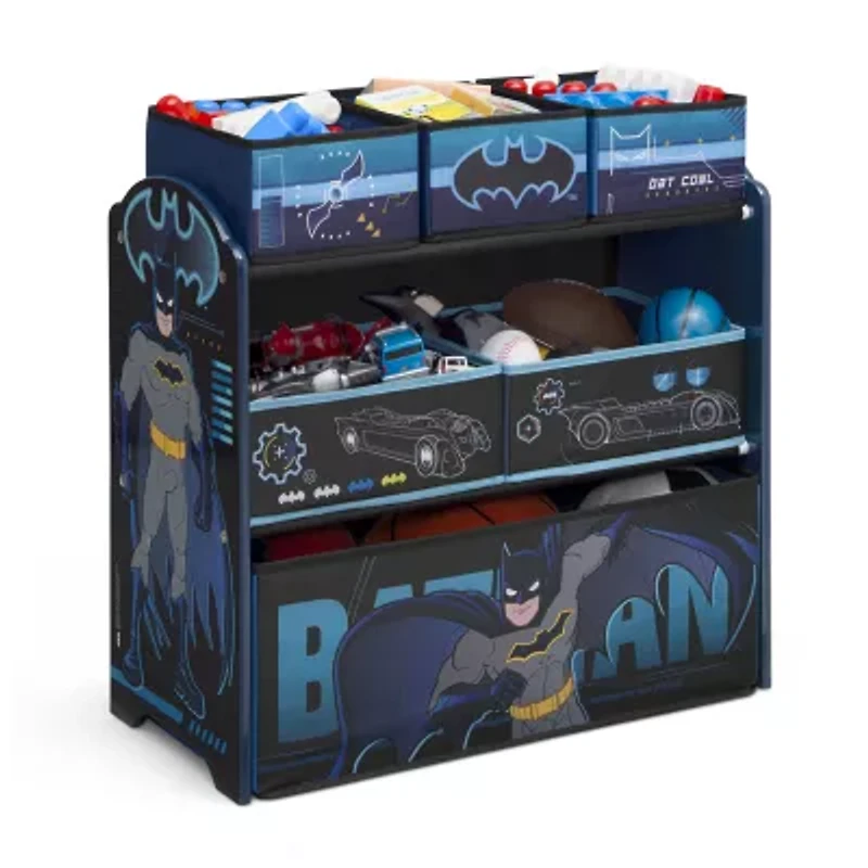 DC Comics Batman 6-Cubby Toy Organizer
