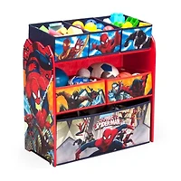 Marvel Spider-Man 6-Cubby Toy Organizer