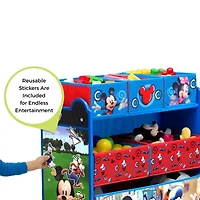 Disney Mickey Mouse 6-Cubby Toy Organizer
