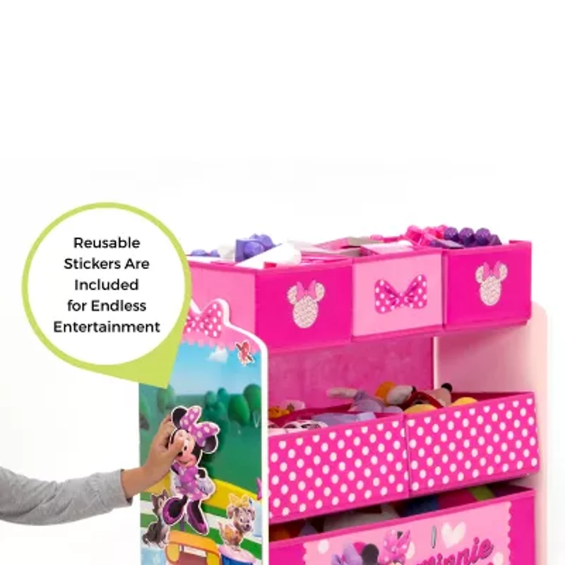Disney Minnie Mouse 6-Cubby Toy Organizer