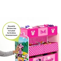 Disney Minnie Mouse 6-Cubby Toy Organizer