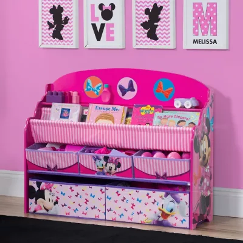 Disney Minnie Mouse 5-Cubby Toy Organizer