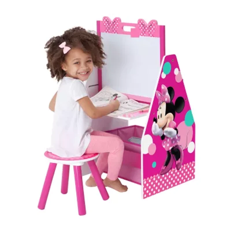 Delta Children Minnie Mouse Deluxe Kids Art Table Minnie Mouse 2-pc. Easel