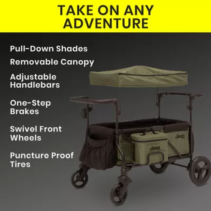 Delta Children Jeep Deluxe Wrangler Stroller Wagon