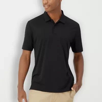 Hanes Moves Mens Regular Fit Short Sleeve Polo Shirt
