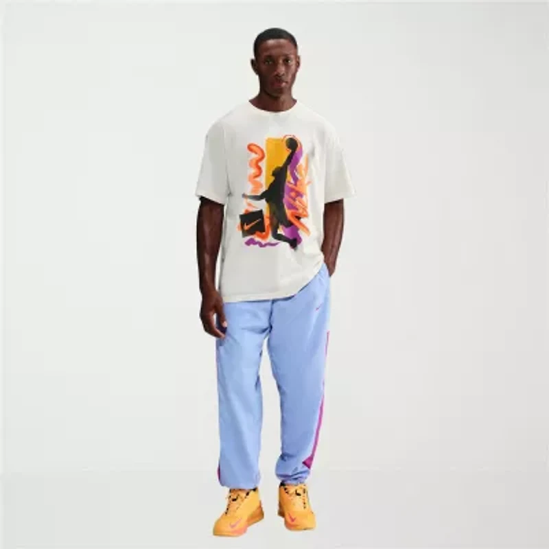 Nike Mens Crew Neck Short Sleeve Regular Fit Big and Tall Graphic T-Shirt