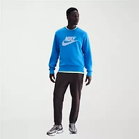 Nike Club Mens Crew Neck Long Sleeve Big and Tall Sweatshirt