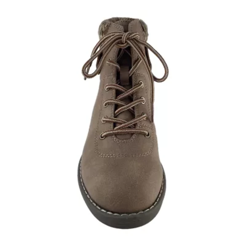St. John's Bay Womens Shawn Block Heel Hiking Boots