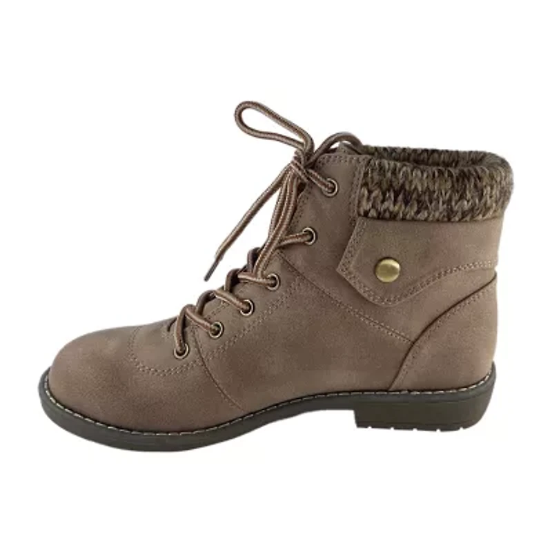 St. John's Bay Womens Shawn Block Heel Hiking Boots