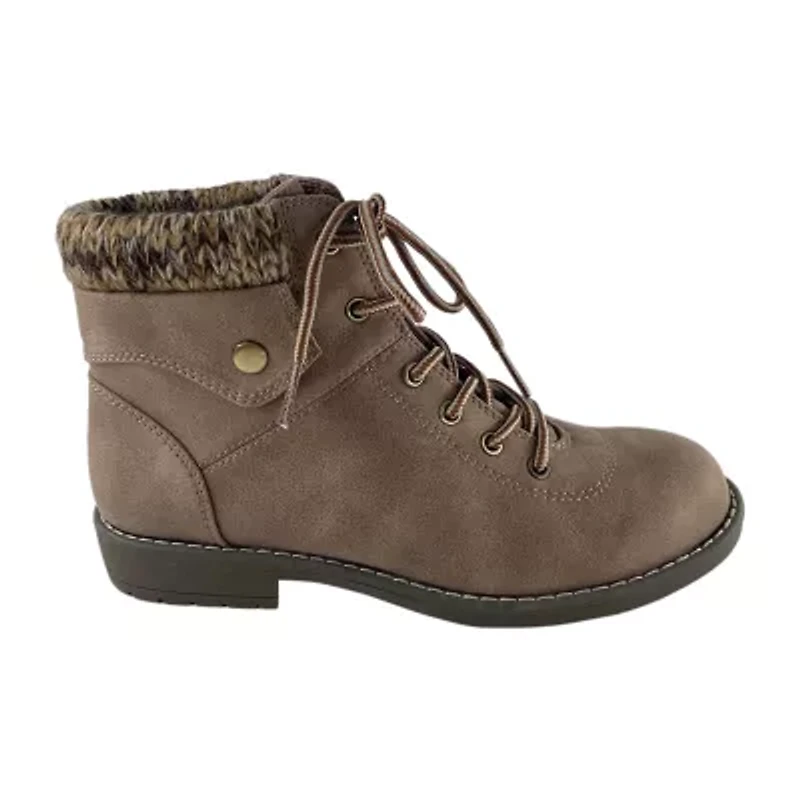 St. John's Bay Womens Shawn Block Heel Hiking Boots