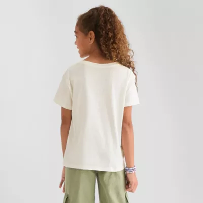 Roxy Big Kid Girls Crew Neck Short Sleeve Classic Fit Graphic T-Shirt