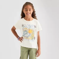 Roxy Big Kid Girls Crew Neck Short Sleeve Classic Fit Graphic T-Shirt