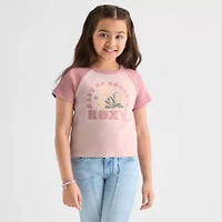Roxy Big Kid Girls Crew Neck Short Sleeve Fitted Graphic T-Shirt