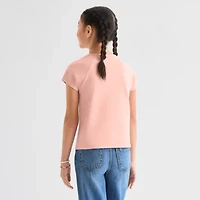 Self Esteem Big Kid Girls Round Neck Short Sleeve T-Shirt