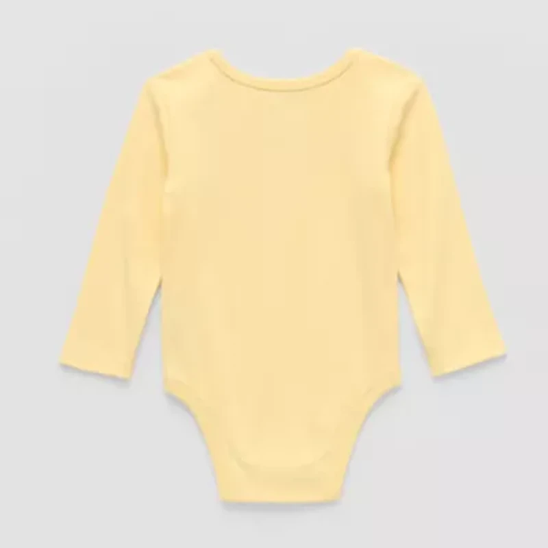 Disney Baby Girls Winnie The Pooh Crew Neck Long Sleeve Bodysuit