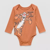 Disney Baby Boys Tigger Crew Neck Long Sleeve Bodysuit