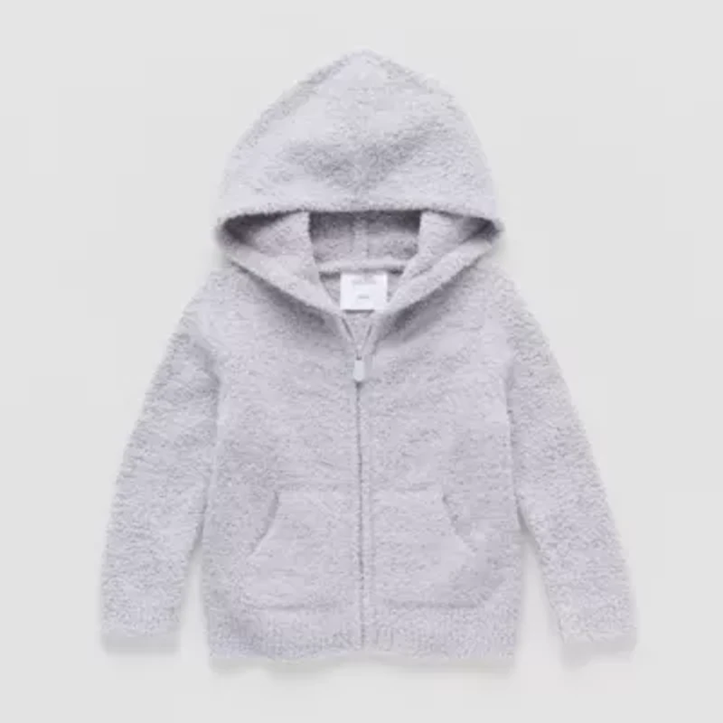Okie Dokie Baby Boys Hooded Long Sleeve Zipper Cardigan