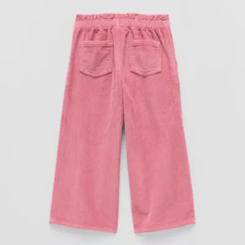 Okie Dokie Toddler & Little Girls Wide Leg Regular Fit Corduroy Pant