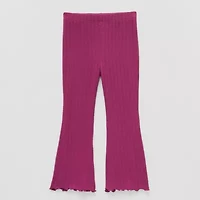 Okie Dokie Toddler & Little Girls Knit Flare Full Length Leggings