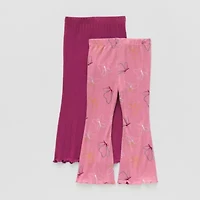Okie Dokie Toddler & Little Girls Knit Flare 2-pc. Full Length Leggings