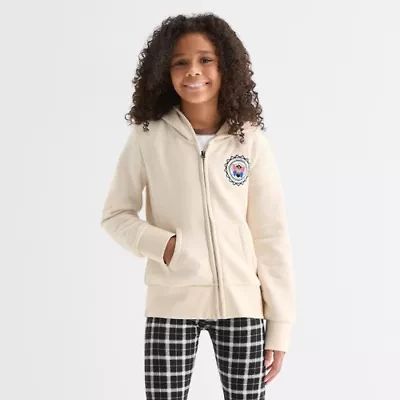 Thereabouts Little & Big Kid Girls Long Sleeve Fleece Zipper Hoodie