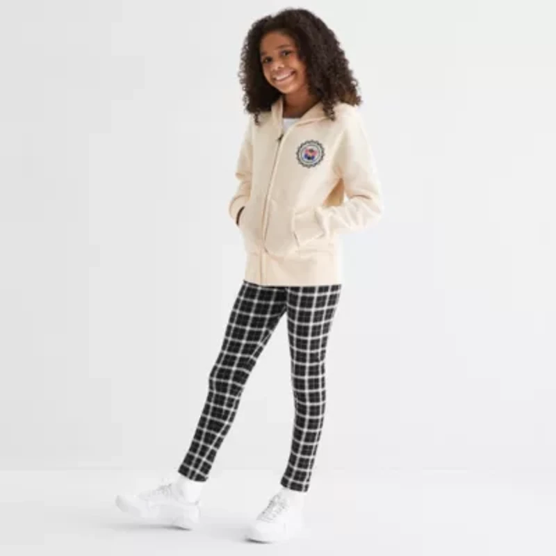Thereabouts Little & Big Kid Girls Long Sleeve Fleece Zipper Hoodie