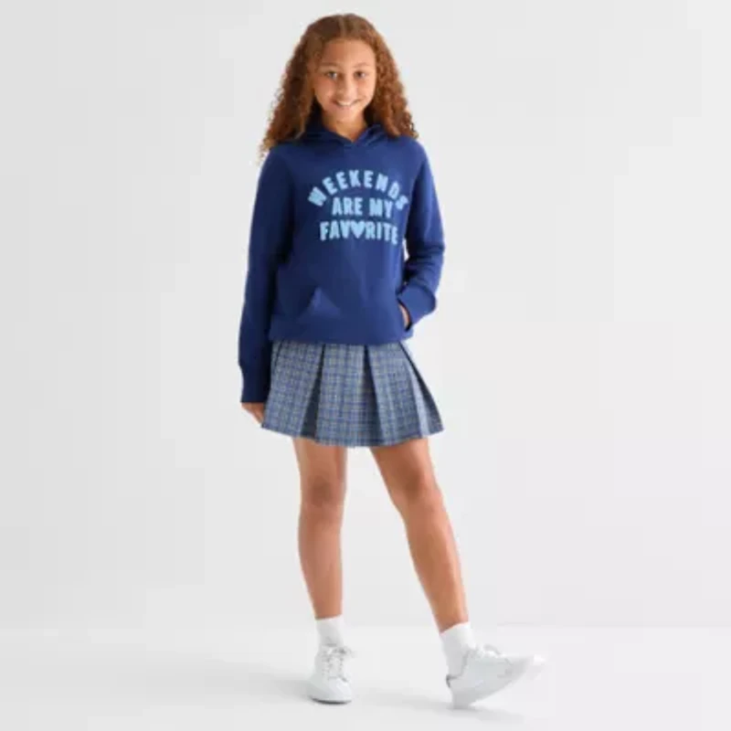 Thereabouts Little & Big Kid Girls Long Sleeve Fleece Hoodie