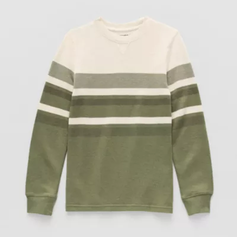 Thereabouts Little & Big Kid Boys Crew Neck Long Sleeve Regular Fit Thermal Top