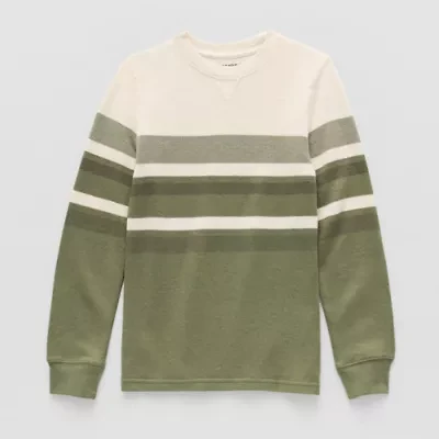 Thereabouts Little & Big Kid Boys Crew Neck Long Sleeve Regular Fit Thermal Top