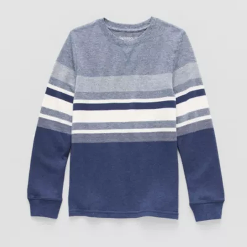 Thereabouts Little & Big Kid Boys Crew Neck Long Sleeve Regular Fit Thermal Top