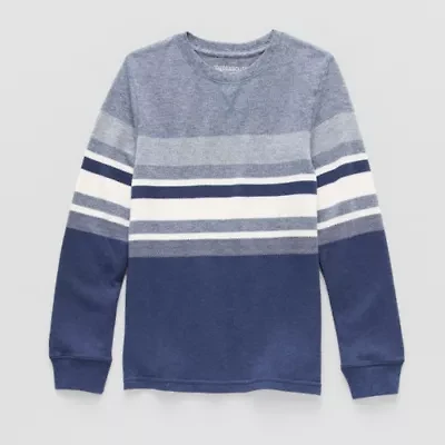 Thereabouts Little & Big Kid Boys Crew Neck Long Sleeve Regular Fit Thermal Top