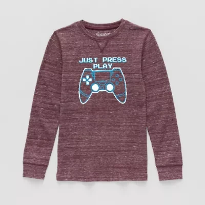 Thereabouts Little & Big Kid Boys Crew Neck Long Sleeve Regular Fit Thermal Top