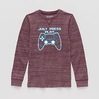 Thereabouts Little & Big Kid Boys Crew Neck Long Sleeve Regular Fit Thermal Top