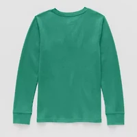 Thereabouts Little & Big Kid Boys Henley Neck Long Sleeve Regular Fit Thermal Top