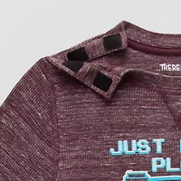 Thereabouts Little & Big Kid Boys Easy-on + Easy-off Sensory Friendly Crew Neck Long Sleeve Adaptive Regular Fit Thermal Top