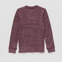 Thereabouts Little & Big Kid Boys Easy-on + Easy-off Sensory Friendly Crew Neck Long Sleeve Adaptive Regular Fit Thermal Top