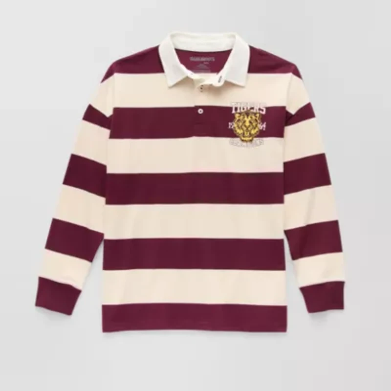 Thereabouts Little & Big Kid Boys Long Sleeve Regular Fit Spread Collar Rugby Shirt