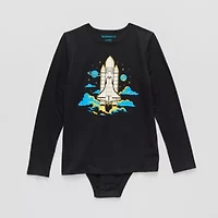 Thereabouts Little & Big Kid Boys Crew Neck Long Sleeve Bodysuit