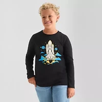 Thereabouts Little & Big Kid Boys Crew Neck Long Sleeve Bodysuit
