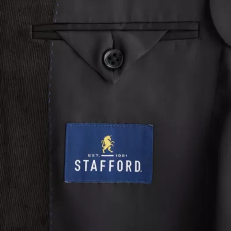 Stafford Mens Stretch Fabric Classic Fit Corduroy Sport Coat